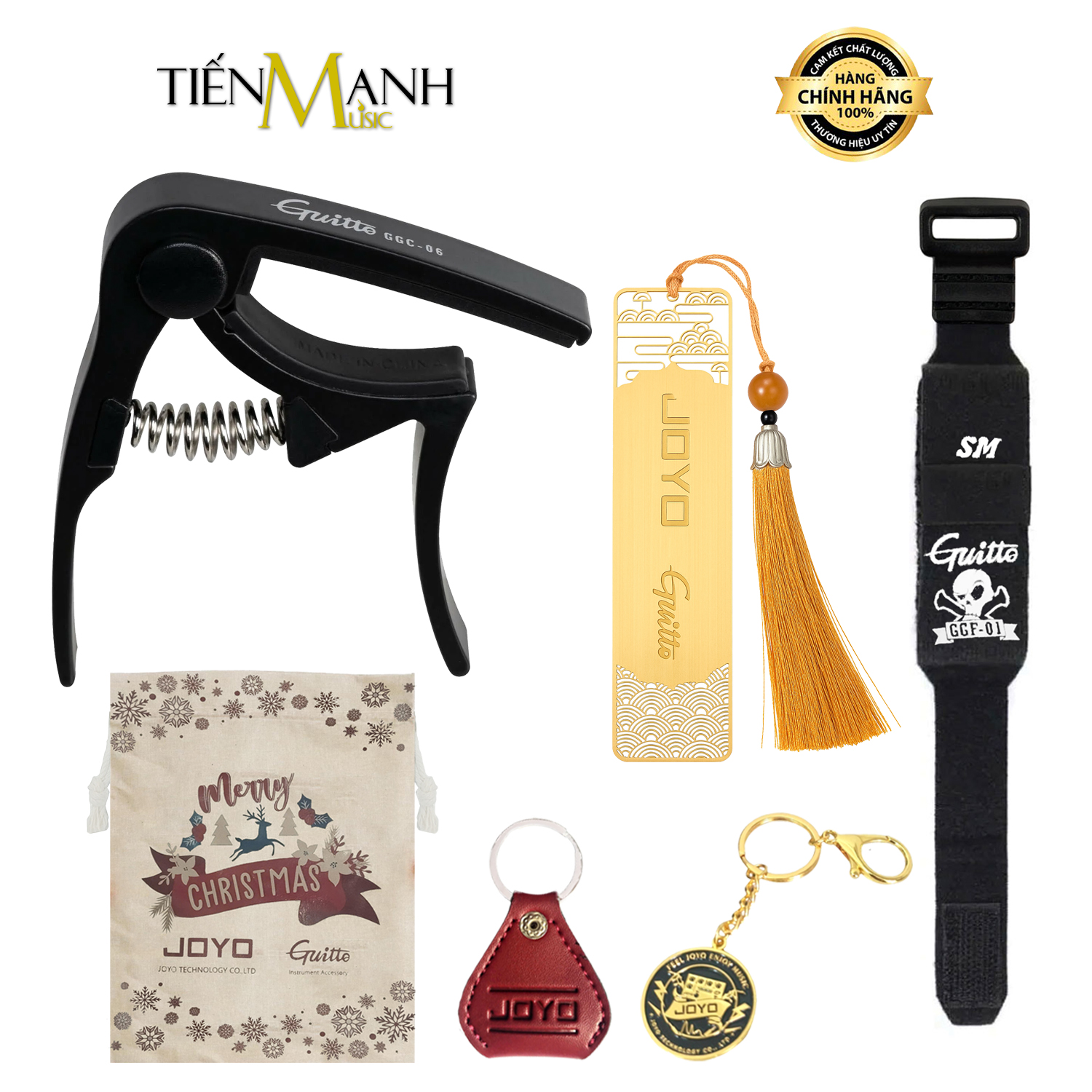 Capo đàn guitar Joyo Merry Christmas Packing Guitto GGC06